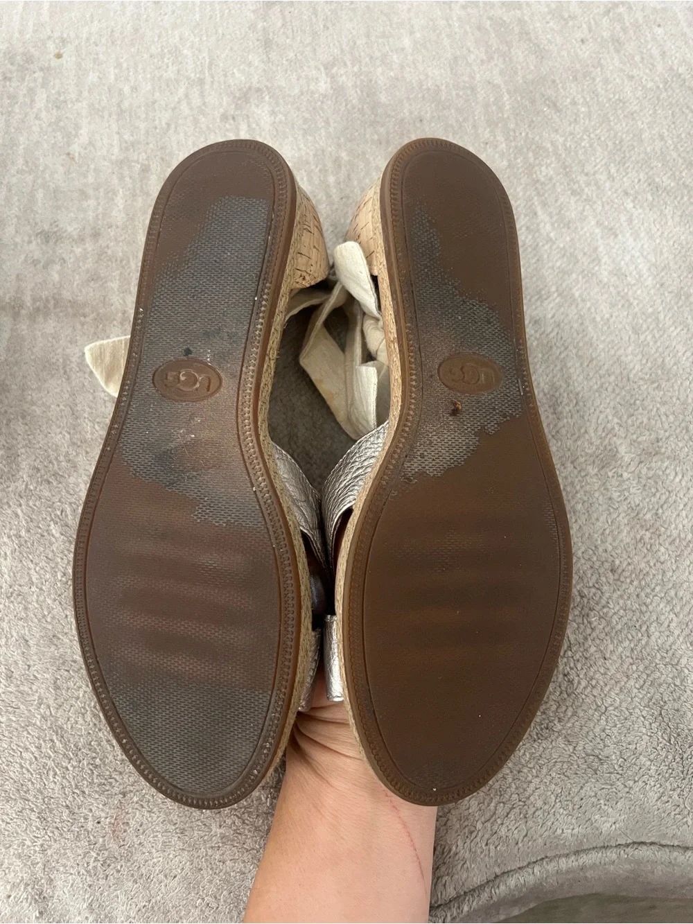 UGG metallic silver